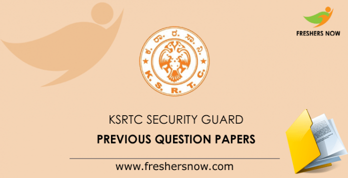 KSRTC Security Guard Previous Question Papers
