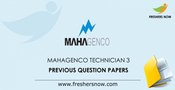 MAHAGENCO Technician 3 Previous Question Papers