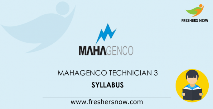 MAHAGENCO Technician 3 Syllabus