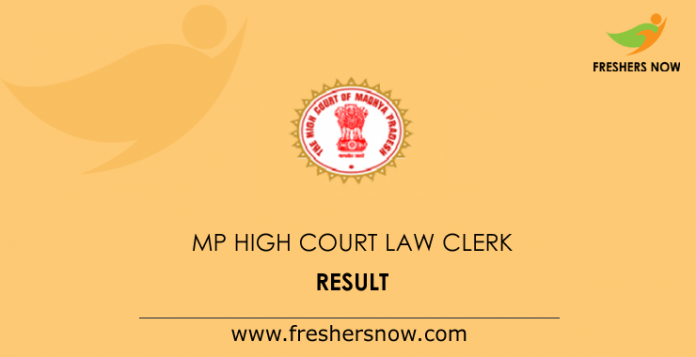 MP High Court Law Clerk Result