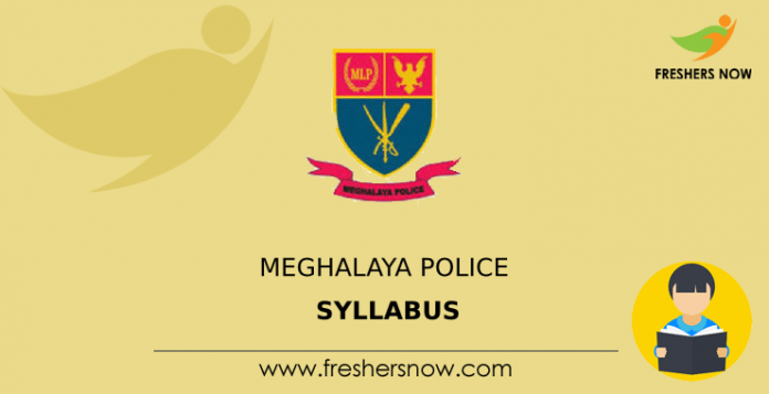 Meghalaya Police Syllabus