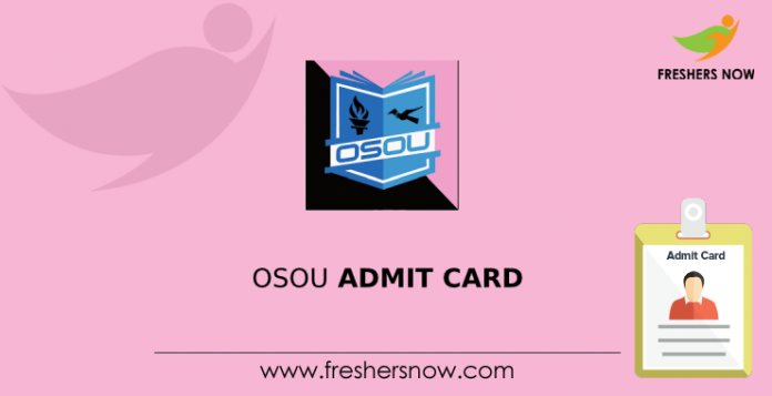 OSOU Admit Card