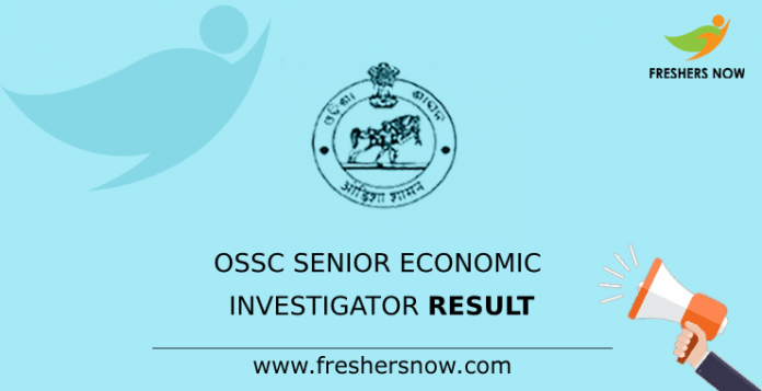 OSSC Senior Economic Investigator Result