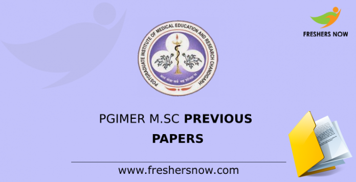 PGIMER M.Sc Previous Papers