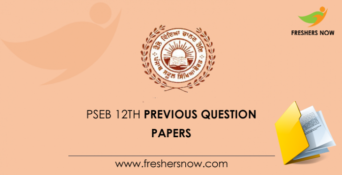 PSEB 12th Model Papers