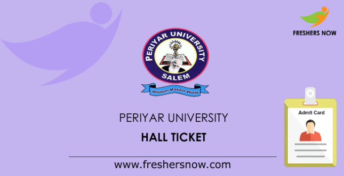 Periyar University Hall Ticket