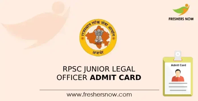 RPSC JLO Admit Card