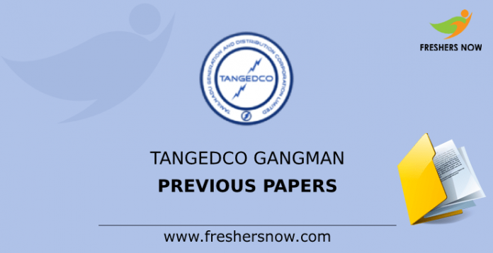 TANGEDCO Gangman Previous Papers