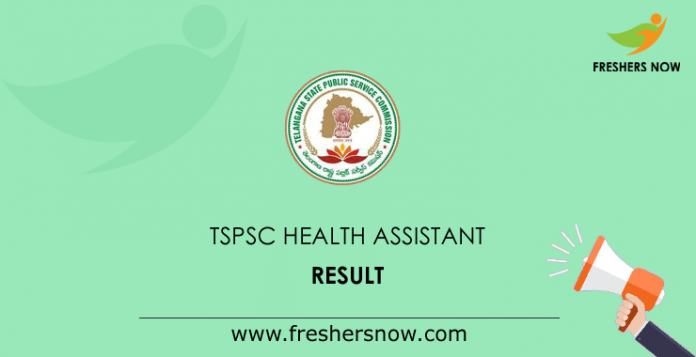 TSPSC Health Assistant Result