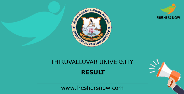 Thiruvalluvar University Result 2023 | BA, B.Sc, MA, M.Sc Results