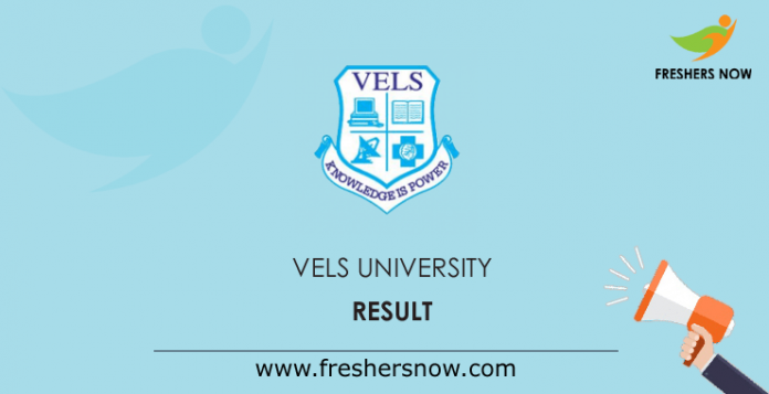 VELS University Result