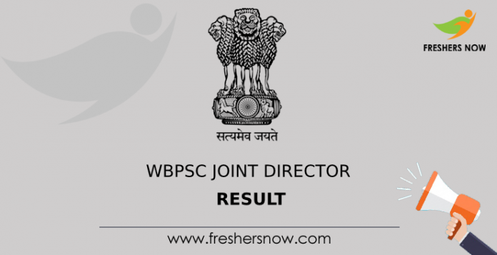 WBPSC Joint Director Result