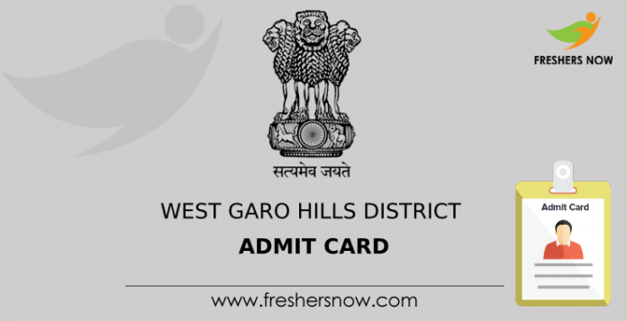 West Garo Hills District Admit Card