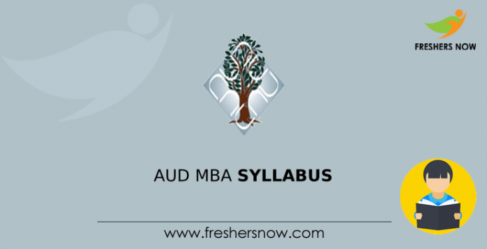 AUD MBA Syllabus