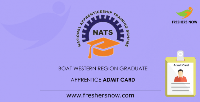 BOAT Western Region Graduate Apprentice Admit Card