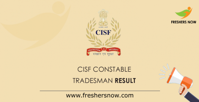 CISF-Constable-Tradesman-Result