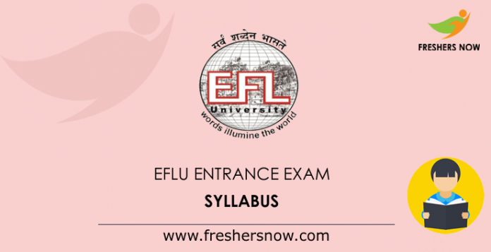 EFLU Entrance Exam Syllabus