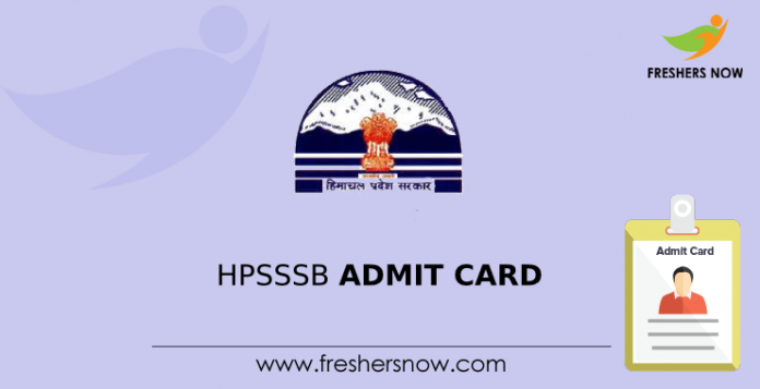 HPSSSB Admit Card