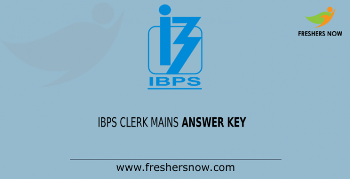 IBPS CLERK MAINS answer key