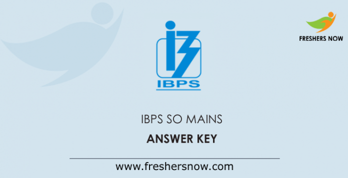 IBPS SO Mains Answer Key