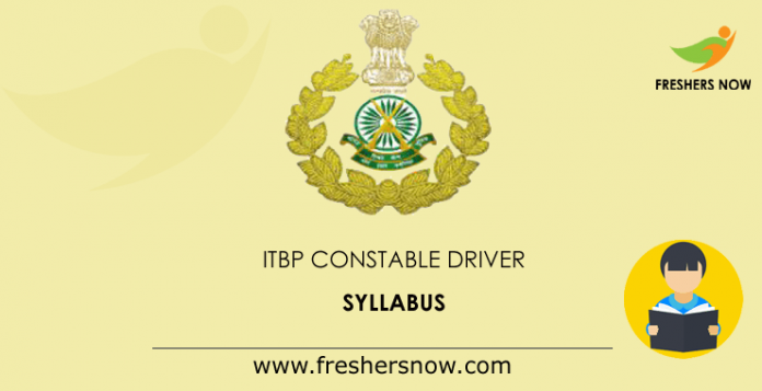 ITBP Constable Driver Syllabus