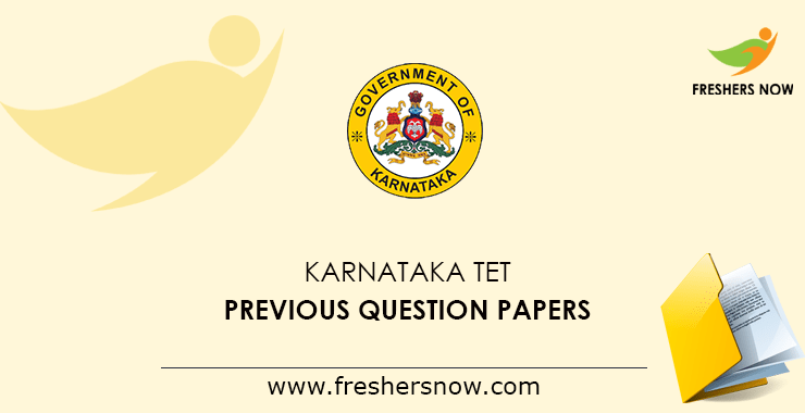 Karnataka Tet Previous Question Papers Pdf Download