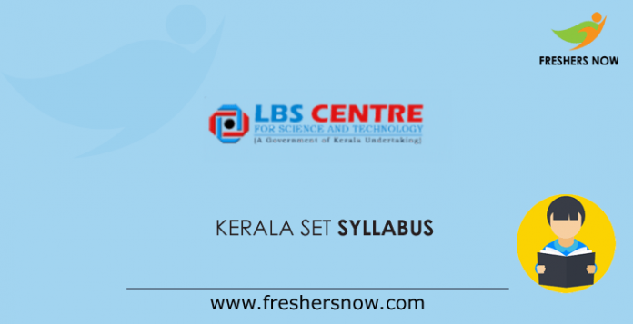 Kerala SET Syllabus
