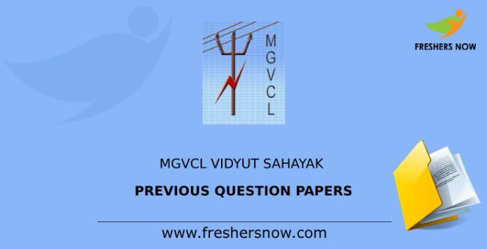 MGVCL Vidyut Sahayak Previous Question Papers