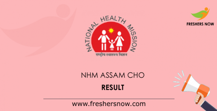 NHM Assam CHO Result