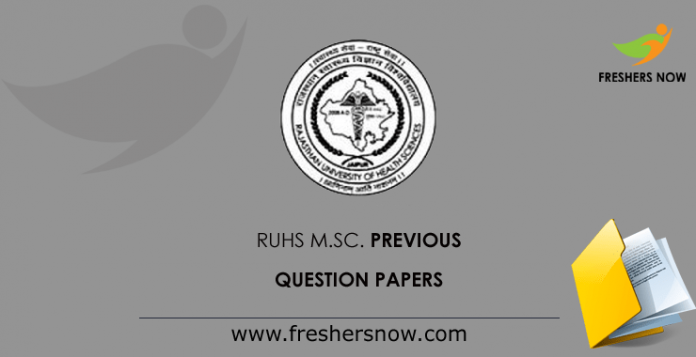 Ruhs M Sc Previous Question Papers Pdf M Sc Med Sample Papers