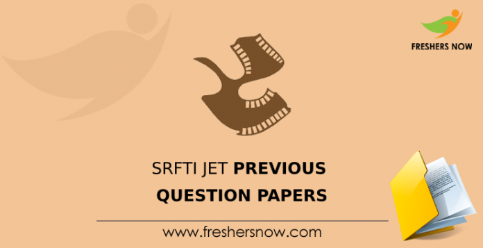 SRFTI JET Previous Question Papers