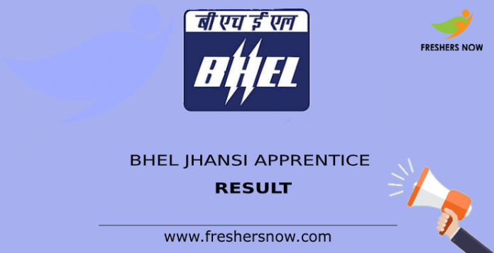 bhel jhansi apprentice result