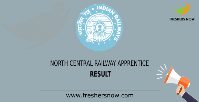 north central railway apperentice Result