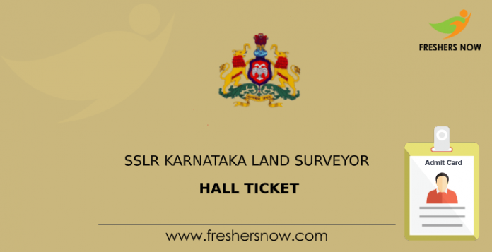 sslr karnataka land surveyor hall ticket