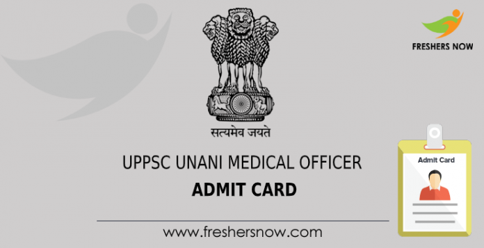 uppsc unani medical officer admit card