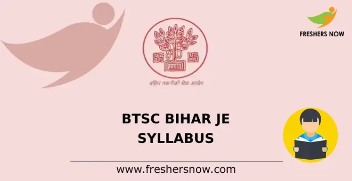 BTSC Bihar JE Syllabus