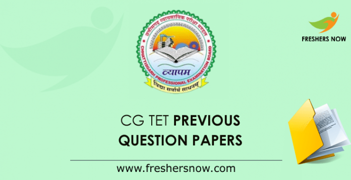 CG TET Previous Question Papers