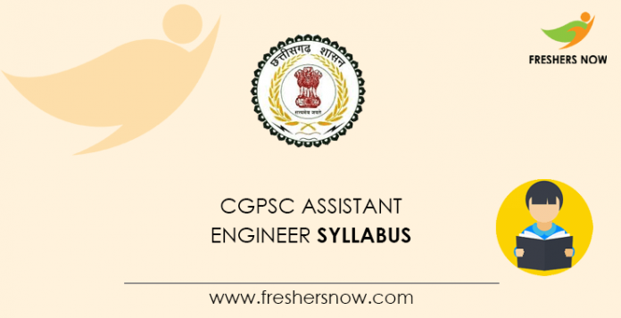 CGPSC Assistant Engineer Syllabus