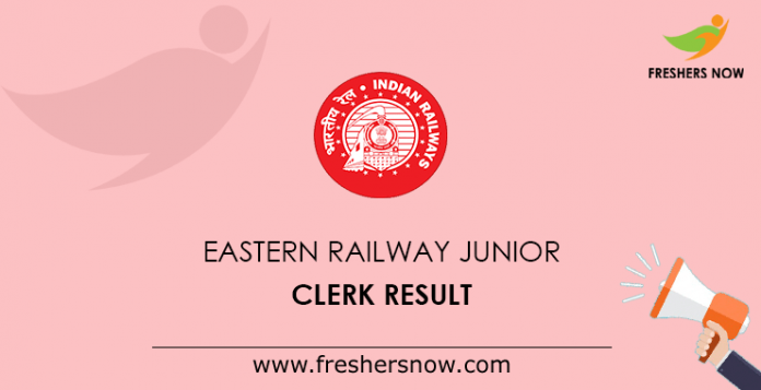 Eastern Railway Junior Clerk Result