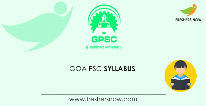 Goa PSC Veterinary Officer Syllabus 2020