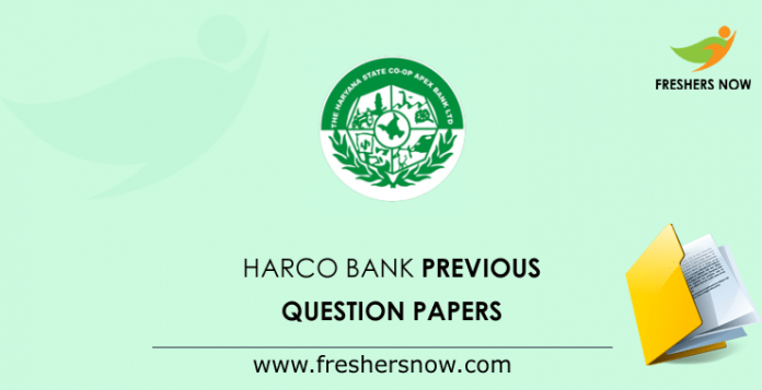 HARCO Bank Previous Question Papers