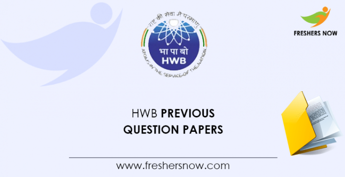 HWB Previous Question Papers