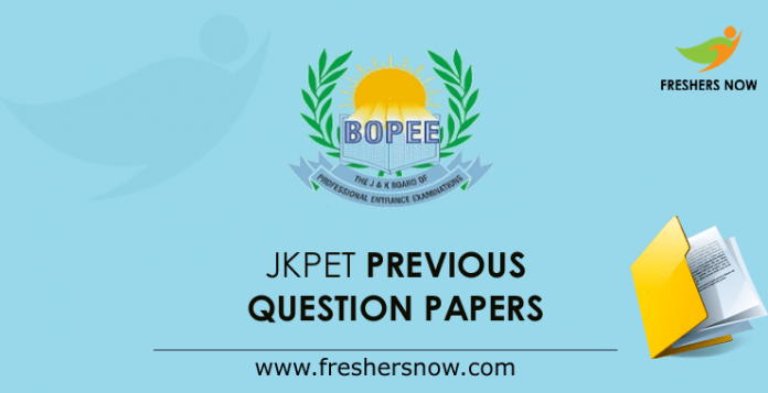 JKPET Previous Question Papers