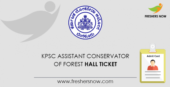 KPSC Assistant Conservator of Forest Hall Ticket