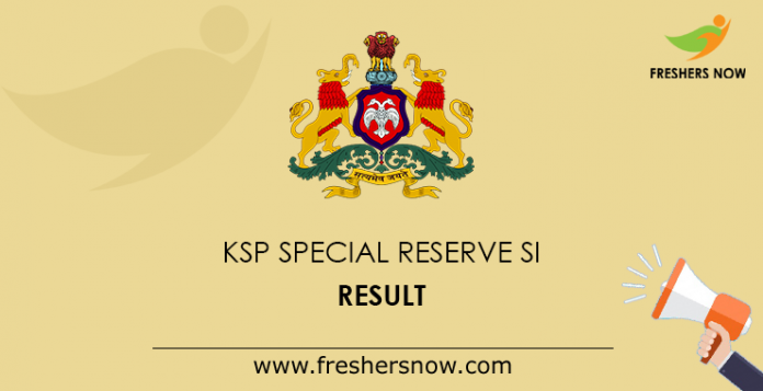 KSP Special Reserve SI Result