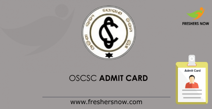 OSCSC Admit Card
