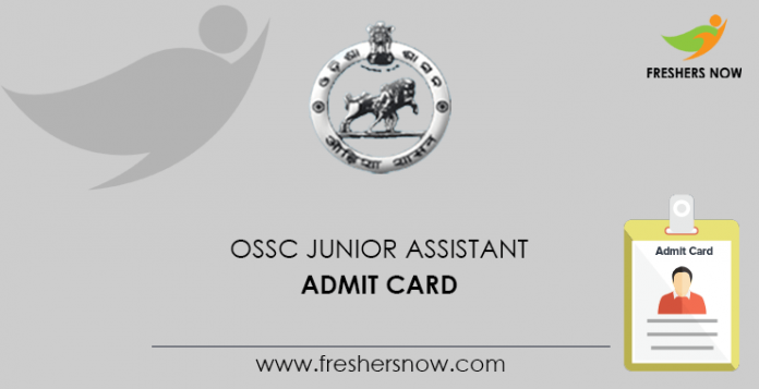 OSSC Junior Assistant Admit Card