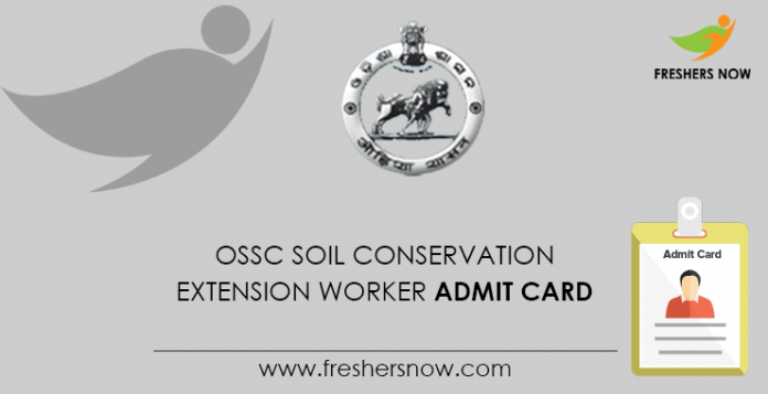 OSSC Soil Conservation Extension Worker Admit Card