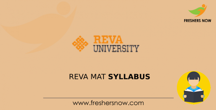 REVA MAT Syllabus