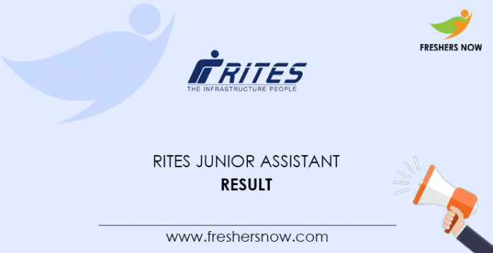 RITES Junior Assistant Result